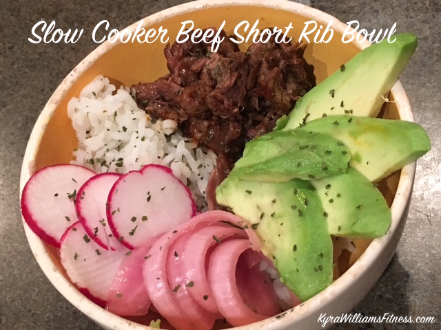 slow cooker short rib bowl