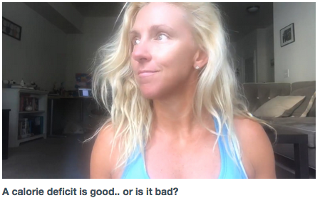 A calorie deficit is good.. or is it bad?