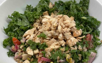 Farro and Kale Salad