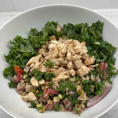 Farro and Kale Salad