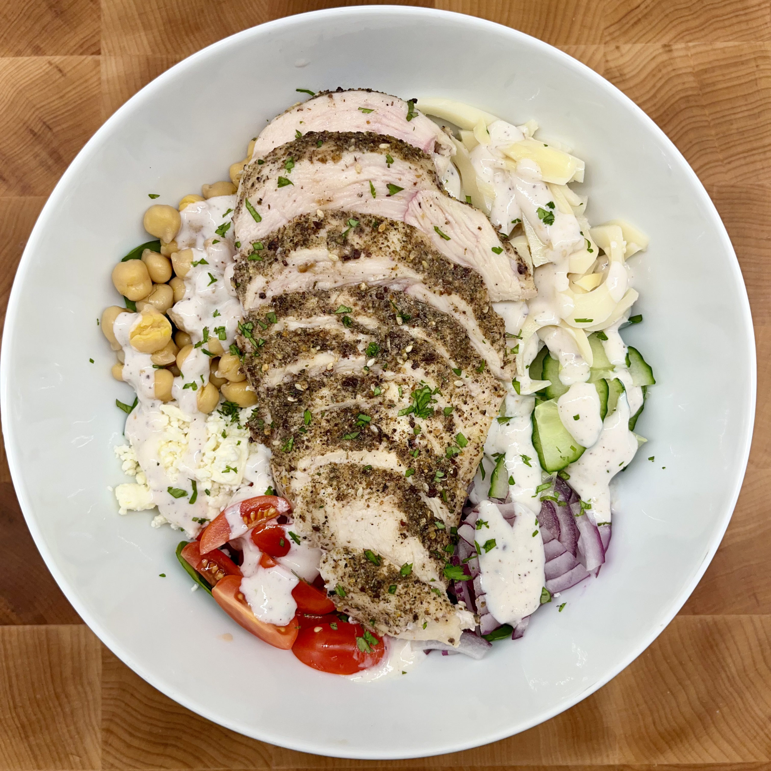 Greek Chicken + Salad