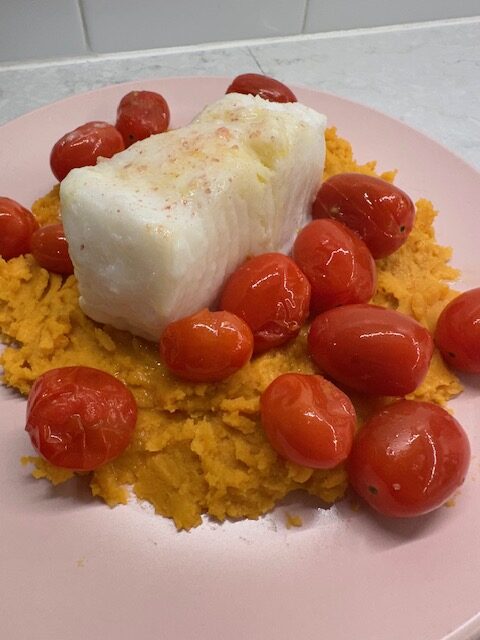 Chilean Seabass and Mashed Sweet Potato