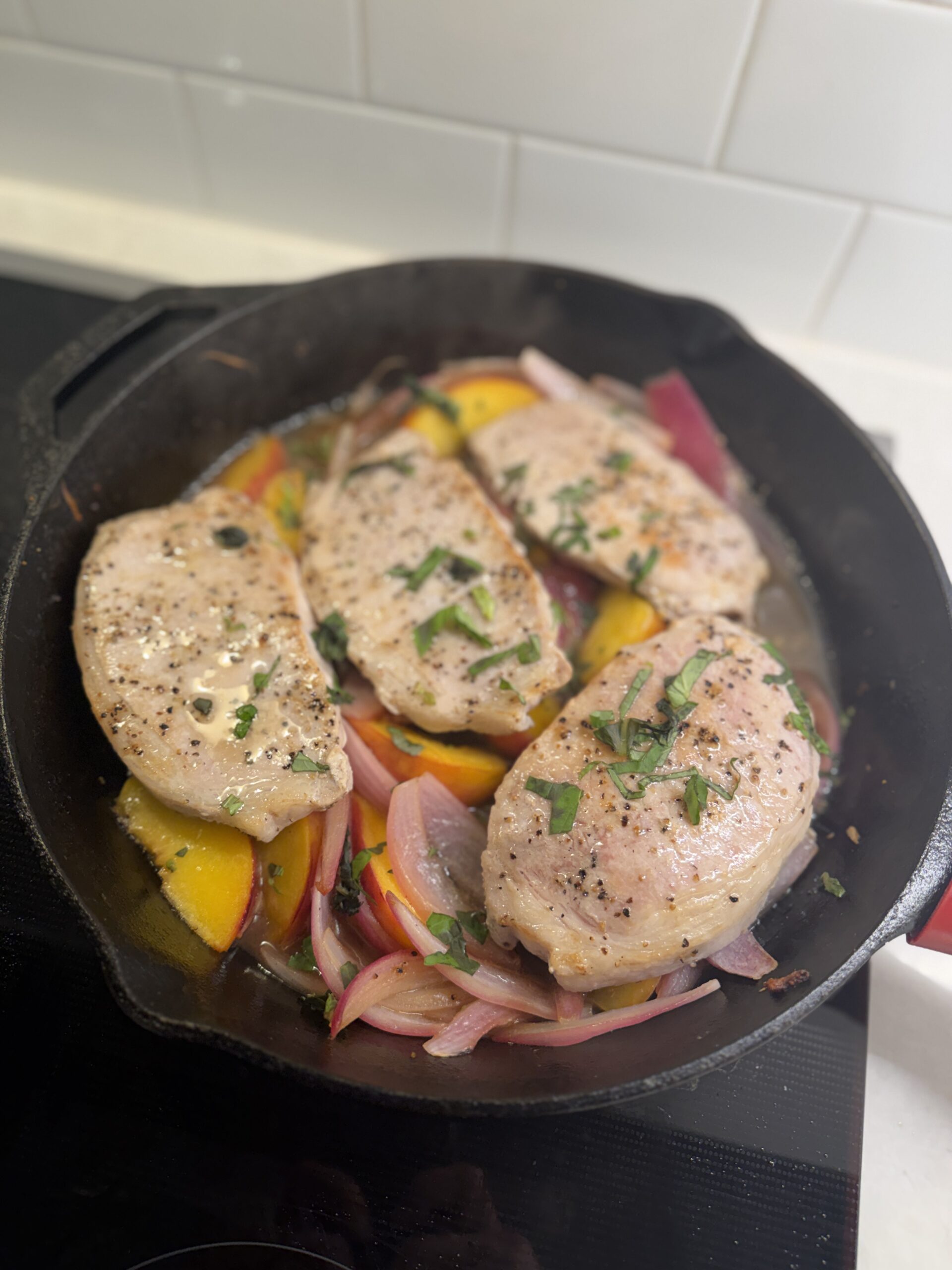 Peaches and Pork Chops